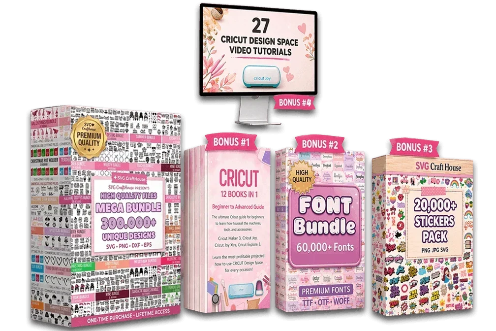 300.000 de modele digitale SVG + 4 CADOURI exclusive